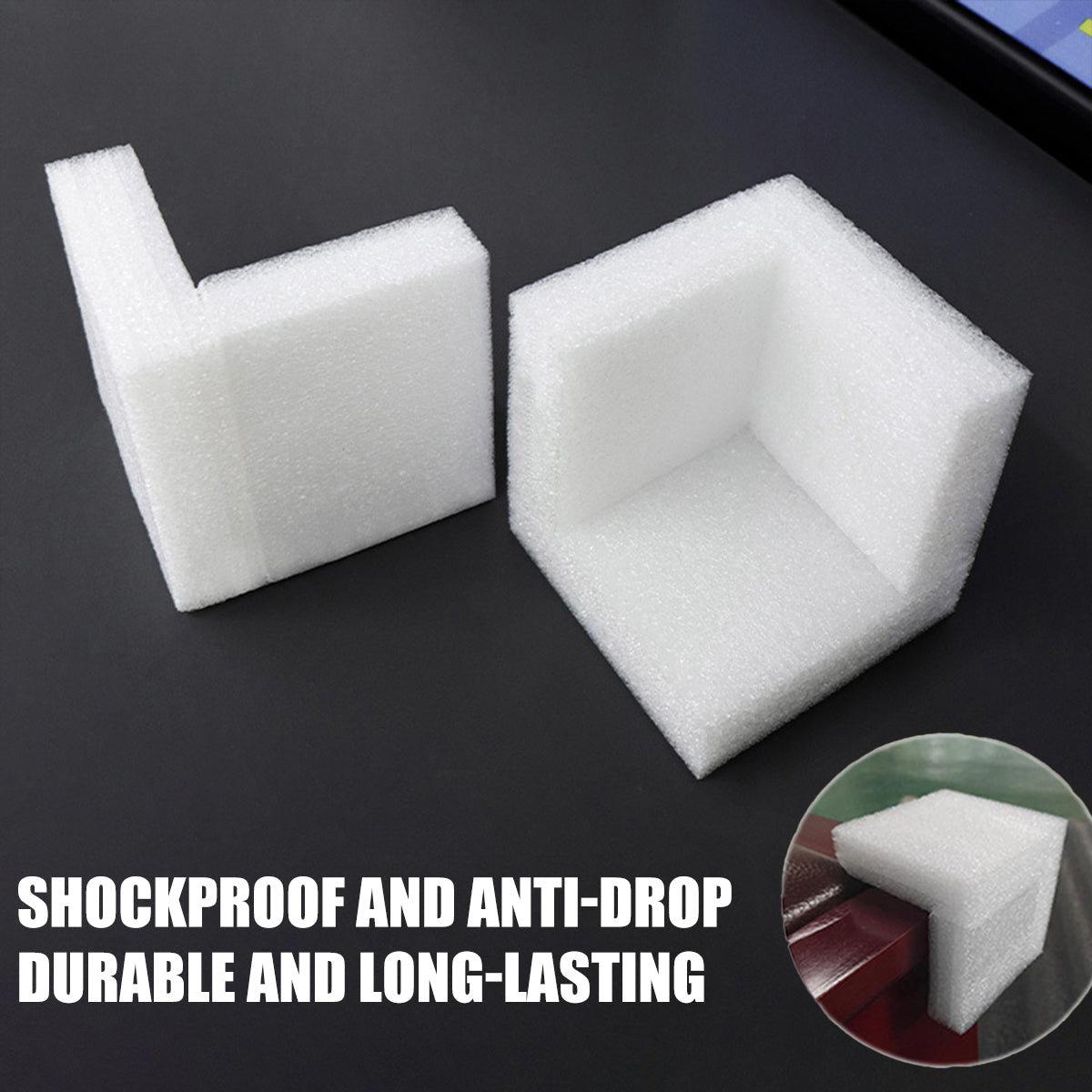 Anti-Collision Foam Corner Protectors EPE Furniture Guards 50PCS