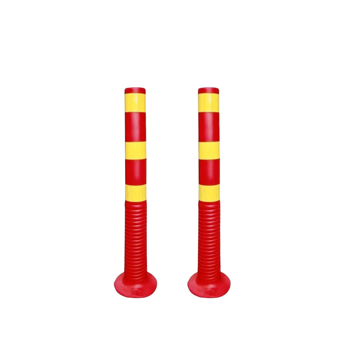 Plastic Safety Traffic Cones Impact Resistant Road Warning 2PCS