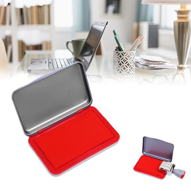 Non-Toxic Ink Pad for Rubber Stamps Fingerprint Craft Office Use