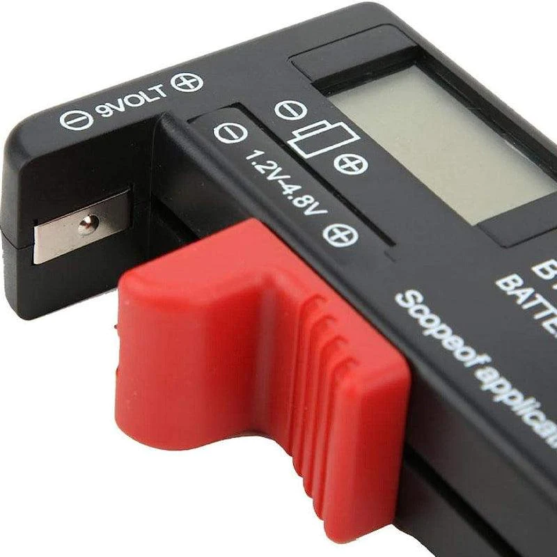 Digital Universal Battery Tester AA AAA C D 9V Button Cell LCD Display
