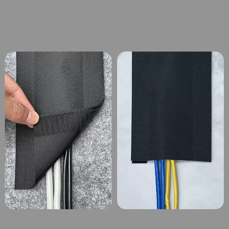 Cable Cover Nylon Sticky Wire Protector Floor Carpet Cord Sleeve