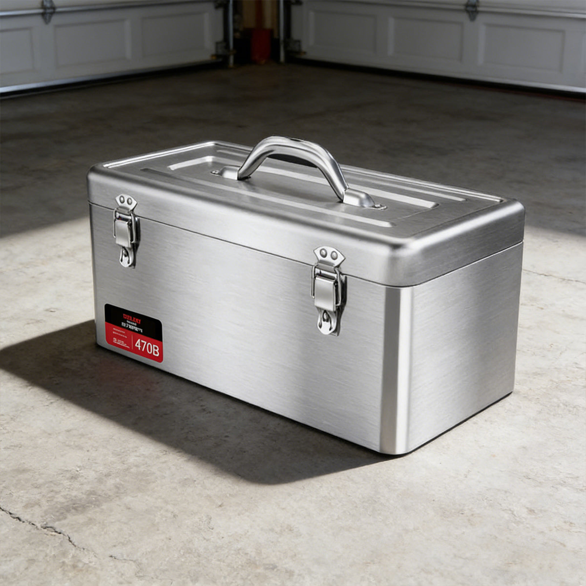 Stainless Steel Toolbox Portable Hand Carry Tool Storage Case