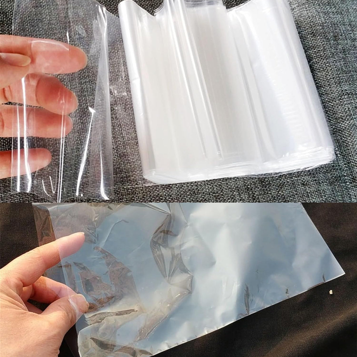 POF Heat Shrink Bags for Vacuum Sealer Packaging 100/200PCS