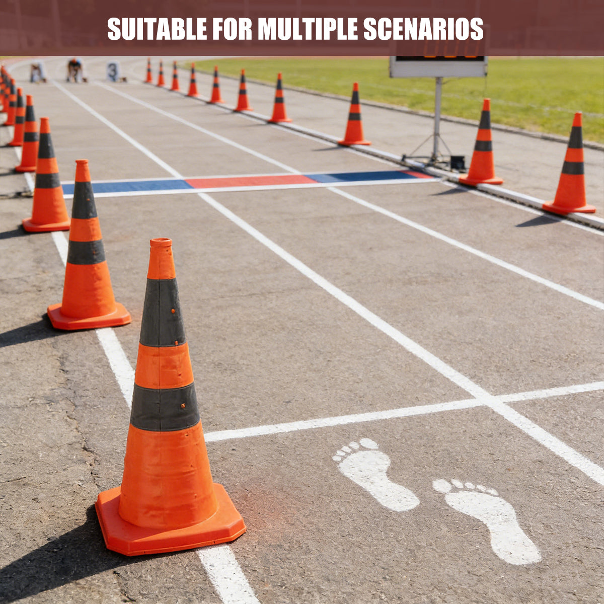 Portable Retractable Traffic Warning Cone Reflective Safety Collar