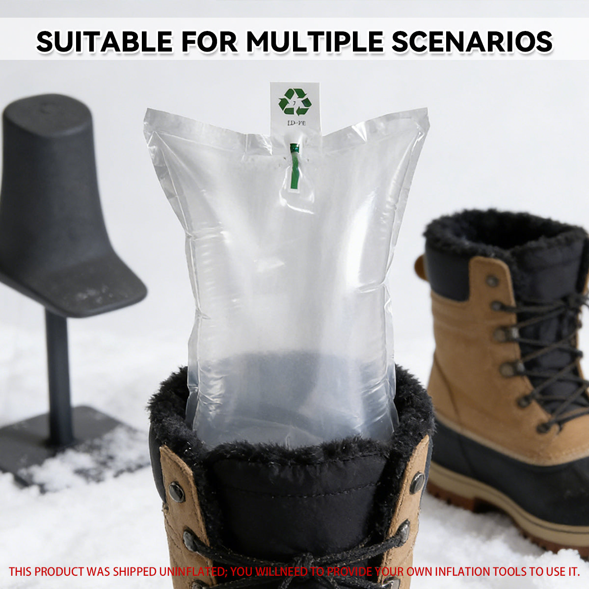 Inflatable Cushioning Bags Shockproof Clear Protective Packaging 100PCS