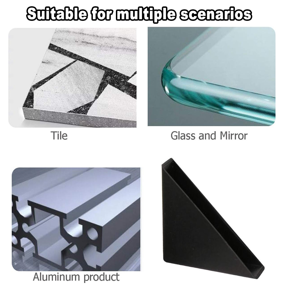 100PCS Plastic Right Angle Corner Protectors for Furniture Frames Cabinets