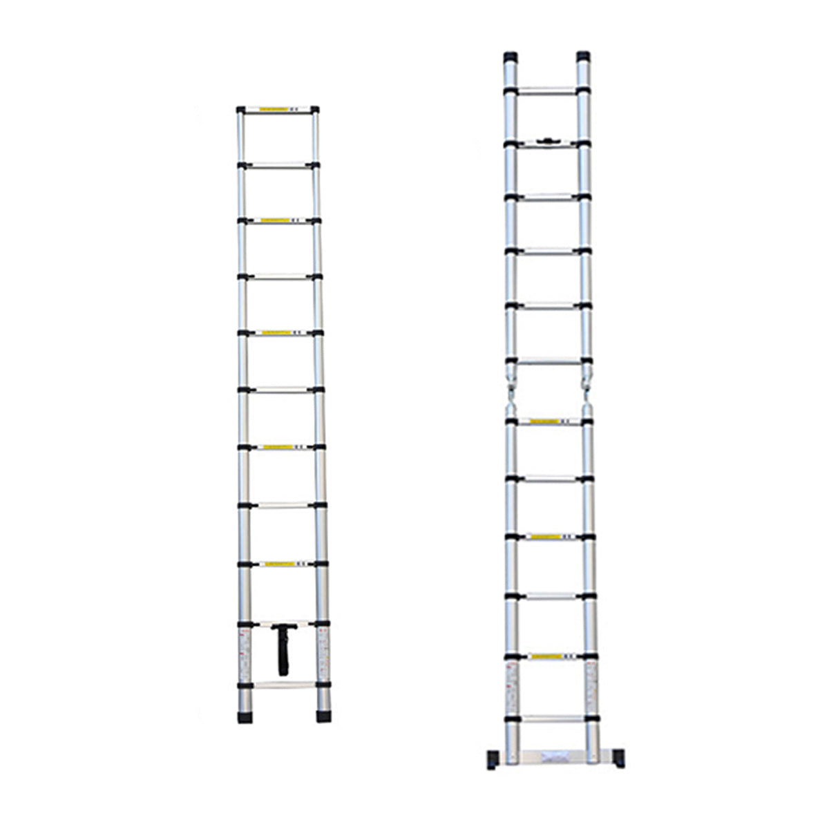 Retractable Aluminium Alloy Ladder 320/380cm Anti-Slip Pedals Stable Design