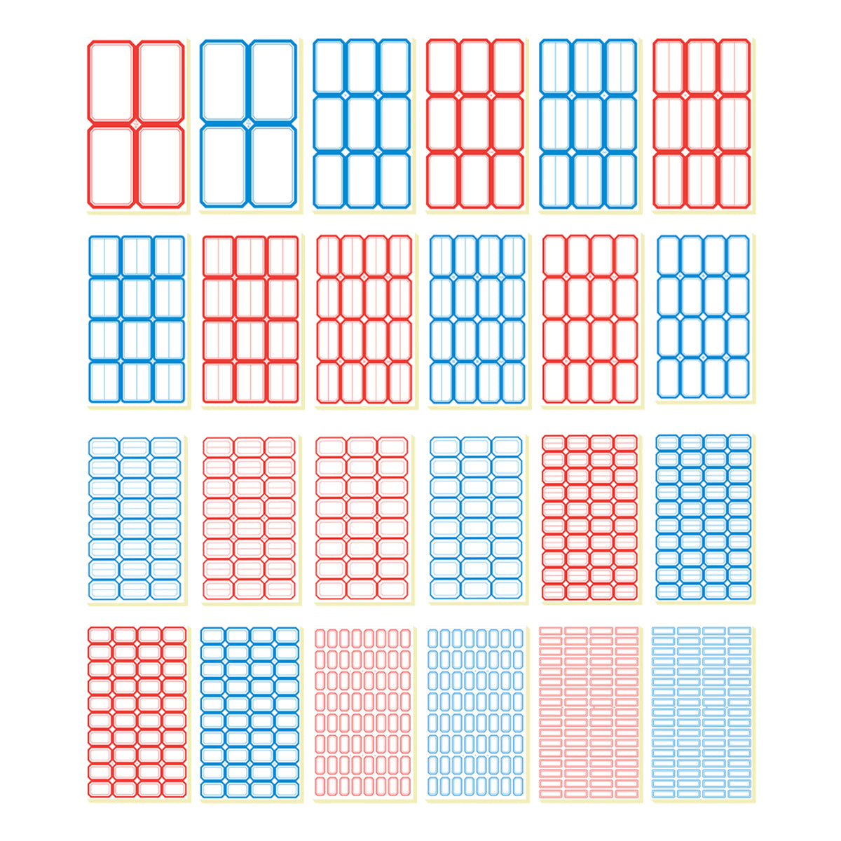 100pcs Self Adhesive Price Stickers Blank Name Number Labels for Inventory