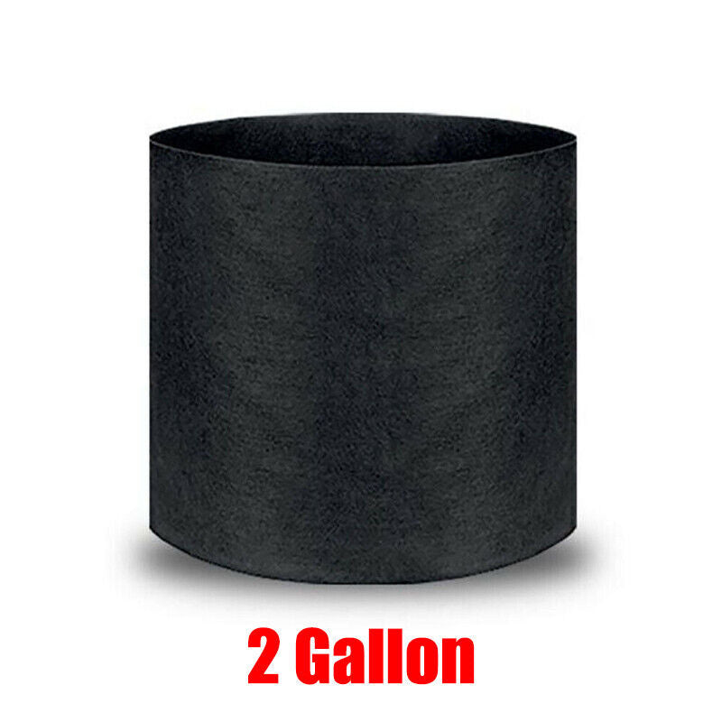 10pcs Fabric Plant Grow Pots Breathable Planter Bags 2-20 Gallon