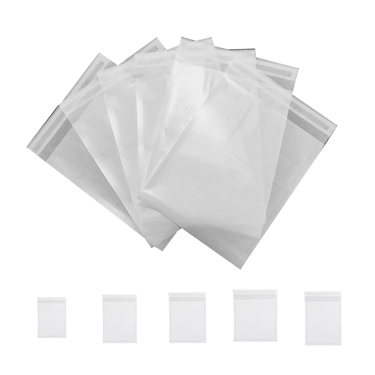 50PCS Biodegradable Translucent Paper Bags Greaseproof Glassine