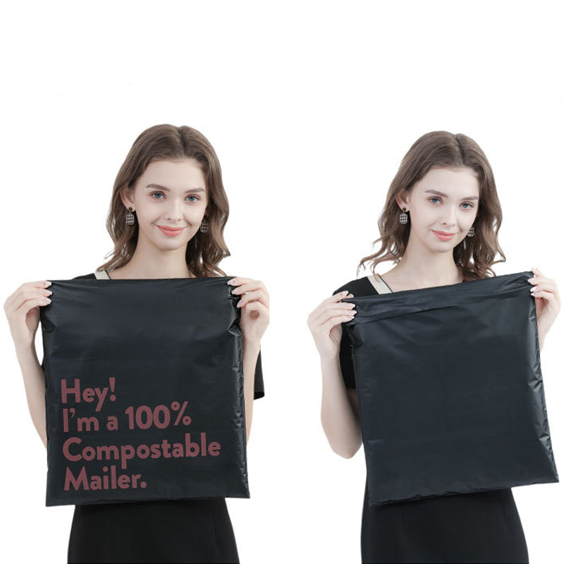 50PCS Eco-Friendly Grey Garment Postal Mailing Bags 5 Sizes