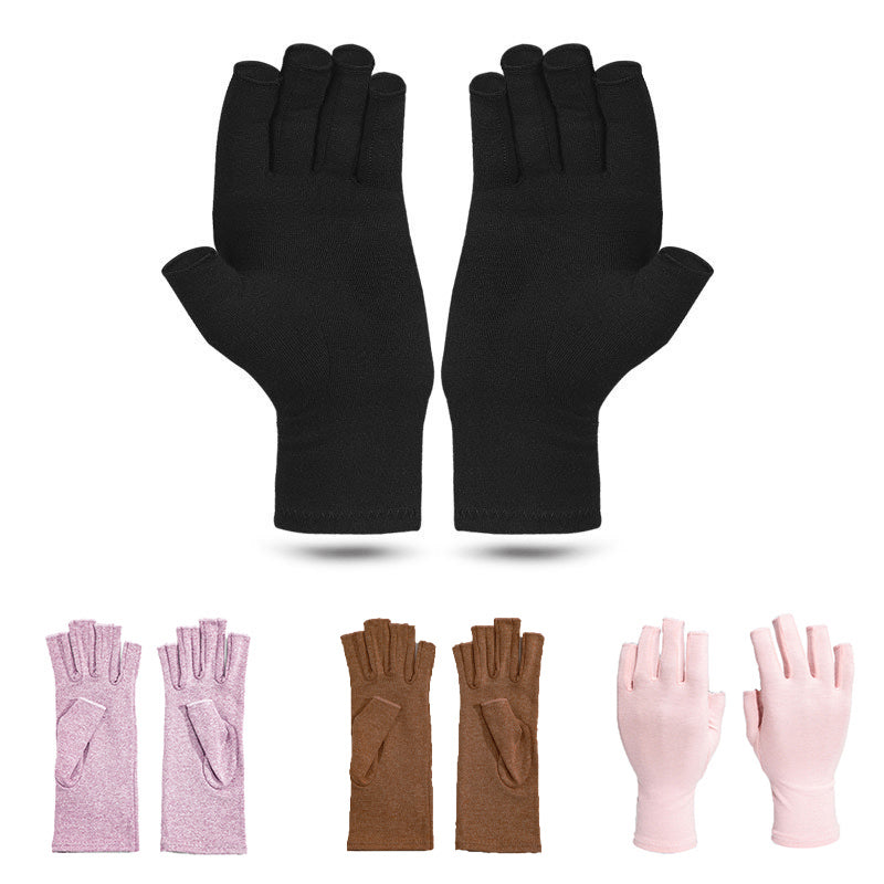 Compression Gloves Fingerless Support Gloves 1 Pair 4 Colours