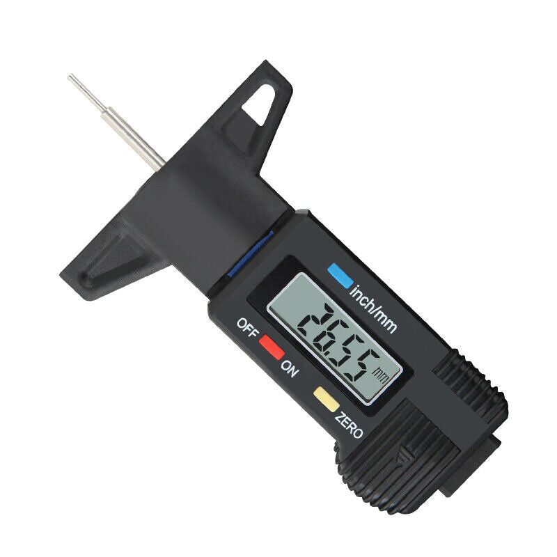 Car Digital Depth Gauge Tyre Tread Brake Pad Caliper LCD