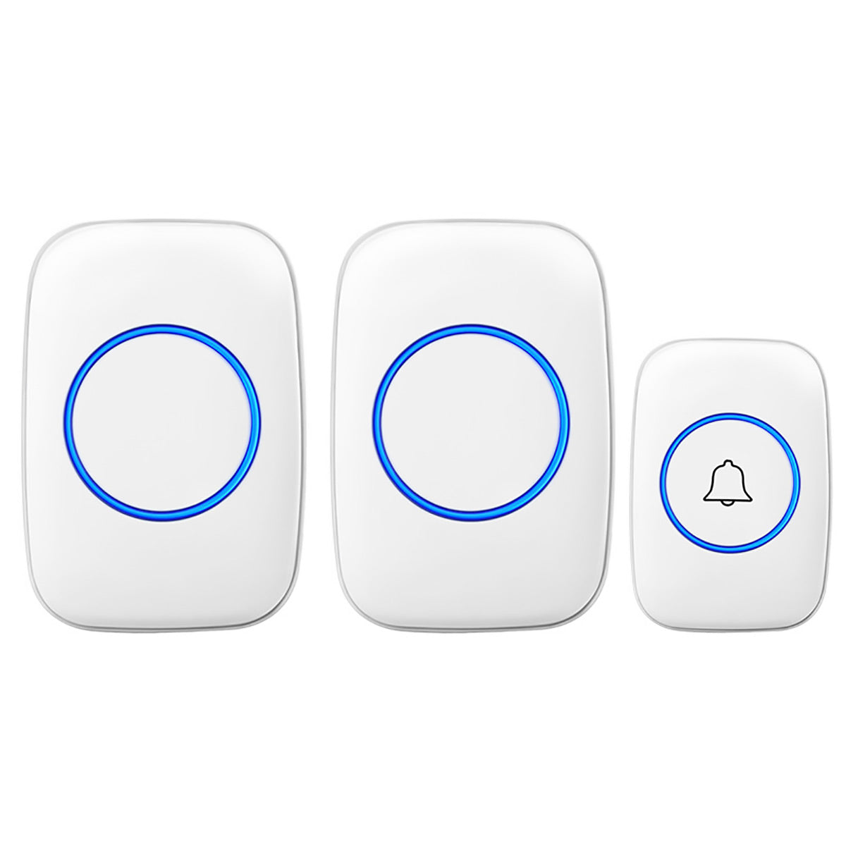 Wireless Doorbell Kit 300m Range Waterproof Call Button Plug-In Chime