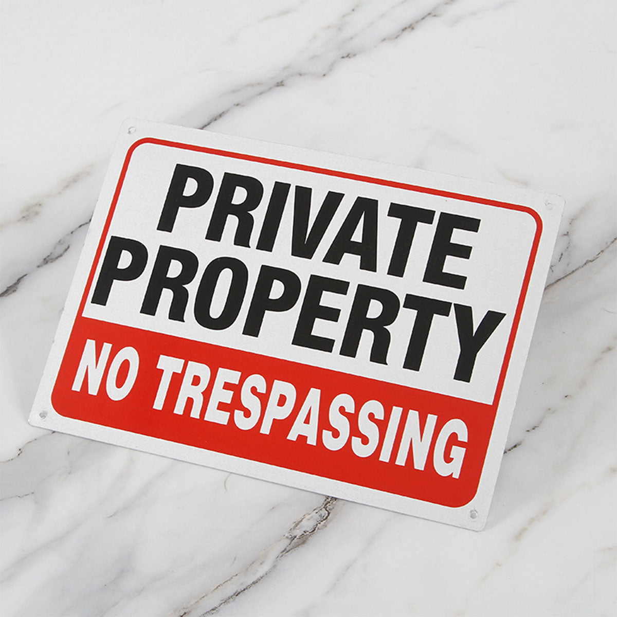 4PCS Reflective Surveillance Warning Signs Metal Security Camera Notice Durable