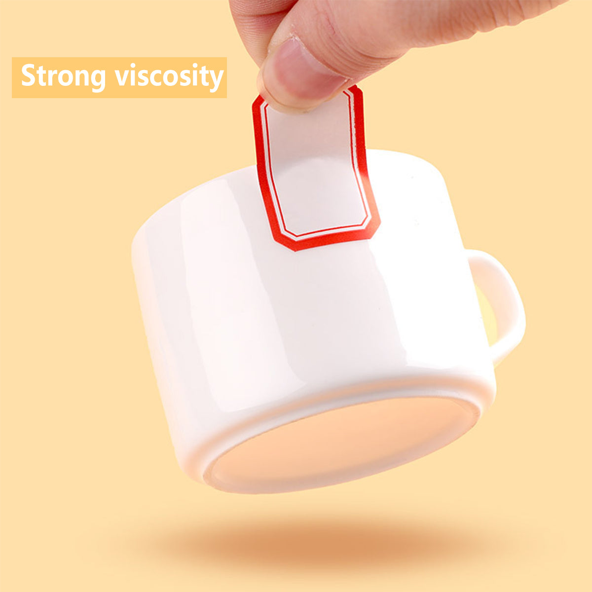 100pcs Self Adhesive Price Stickers Blank Name Number Labels for Inventory