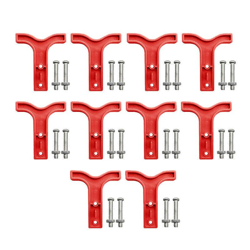 10x Red T Bar Handle for Anderson Plug Connectors 50AMP 12-24V