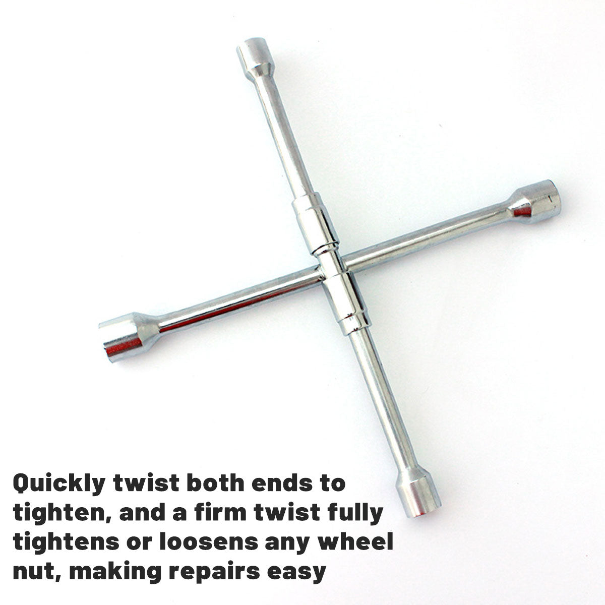 Foldable Tire Wrench Set Carbon Steel for Car SUV Truck Auto Repair