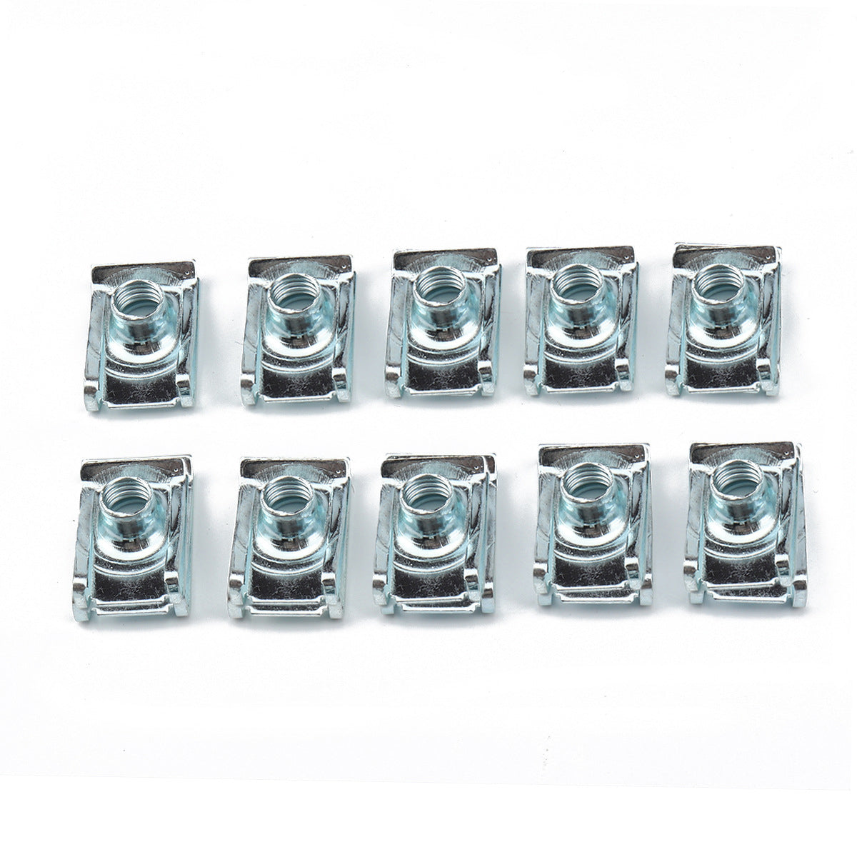 80PCS Stainless Steel M4-M8 Sheet Metal Nut Clips Assortment