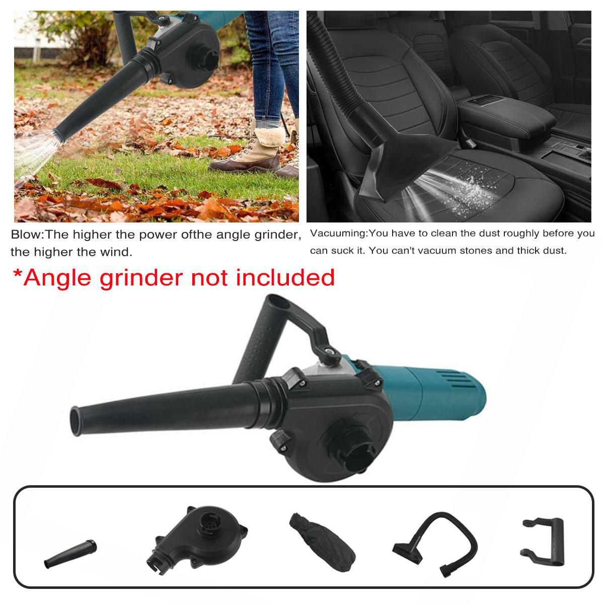 2in1 Angle Grinder Blower Vacuum Converter Kit