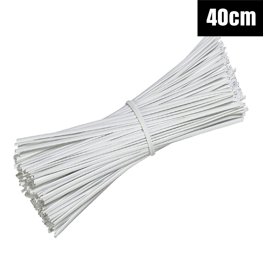 Metallic Twist Ties Plastic Cable Cord Reusable Wire Candy Bag