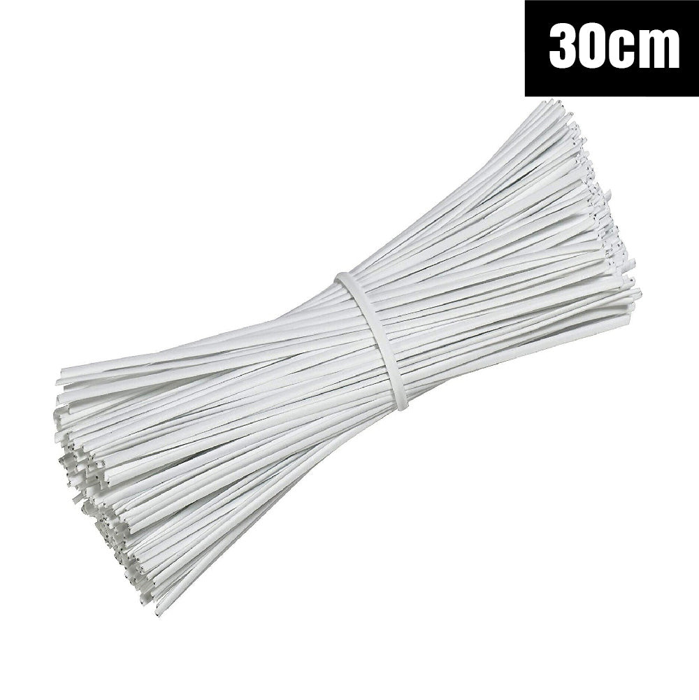 Metallic Twist Ties Plastic Cable Cord Reusable Wire Candy Bag