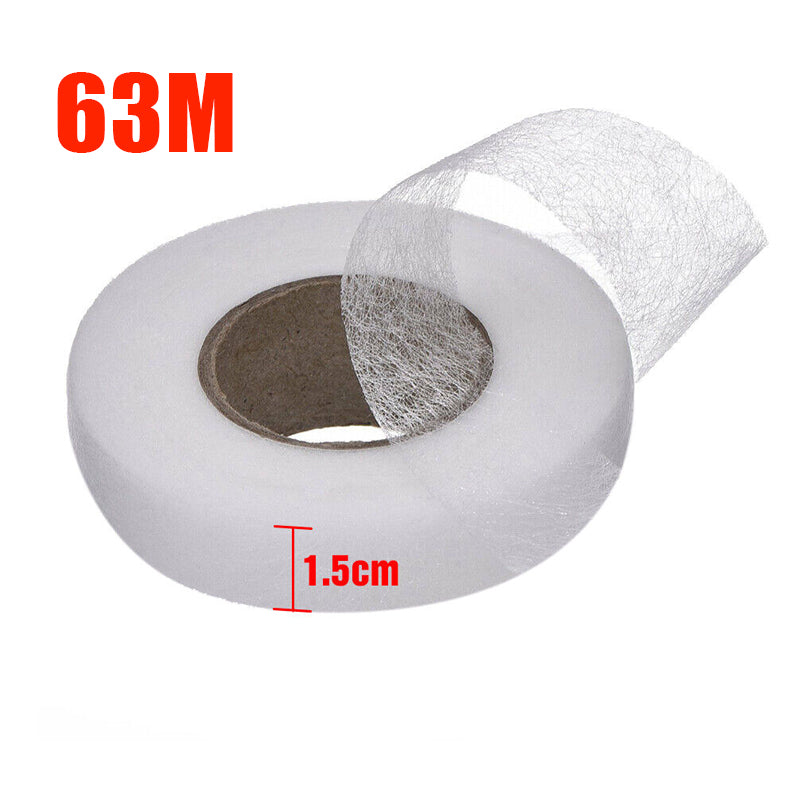 Fabric Fusing Tape Adhesive Hem Iron On Hemming Tape 64M Rolls 15mm