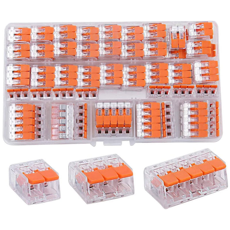 75PCS Electrical Connector Wire Block Clamp Terminal 2 3 5Way