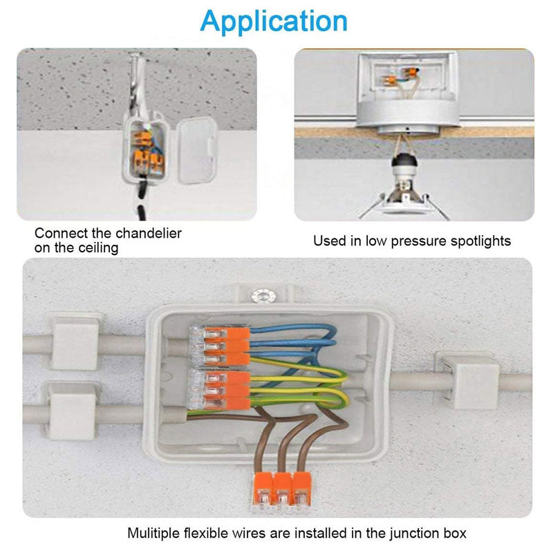 75PCS Electrical Connector Wire Block Clamp Terminal 2 3 5Way