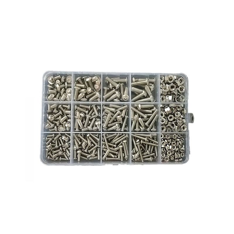 500PCS M3 M4 M5 Stainless Steel Hex Socket Head Bolts Screws Nuts Kit