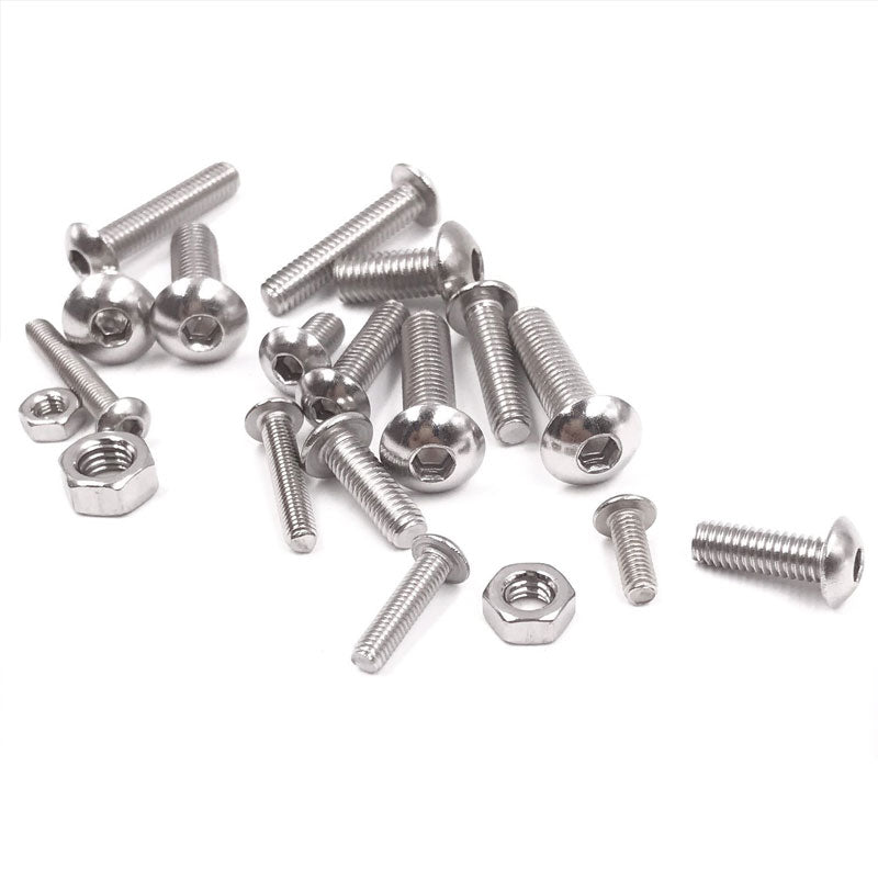 500PCS M3 M4 M5 Stainless Steel Hex Socket Head Bolts Screws Nuts Kit