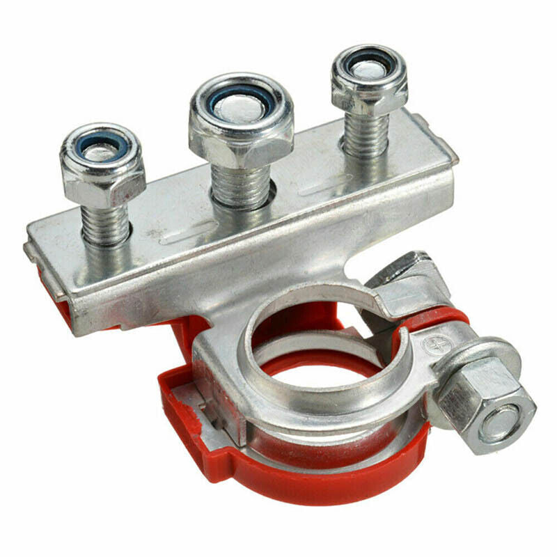 2Pcs 12V Battery Terminals Connectors Clamps 3 Way Kit Caravan Car Van