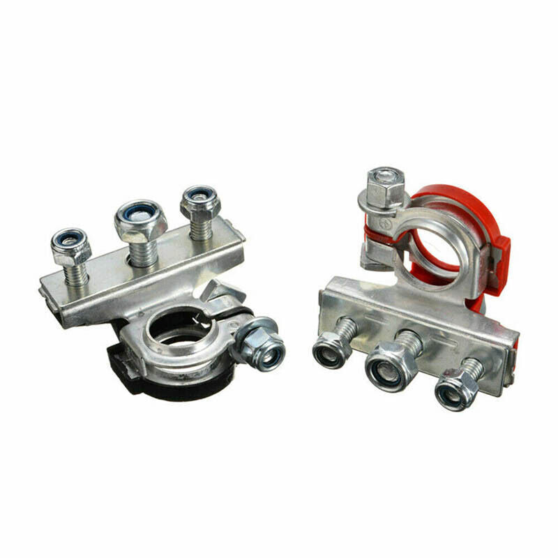2Pcs 12V Battery Terminals Connectors Clamps 3 Way Kit Caravan Car Van