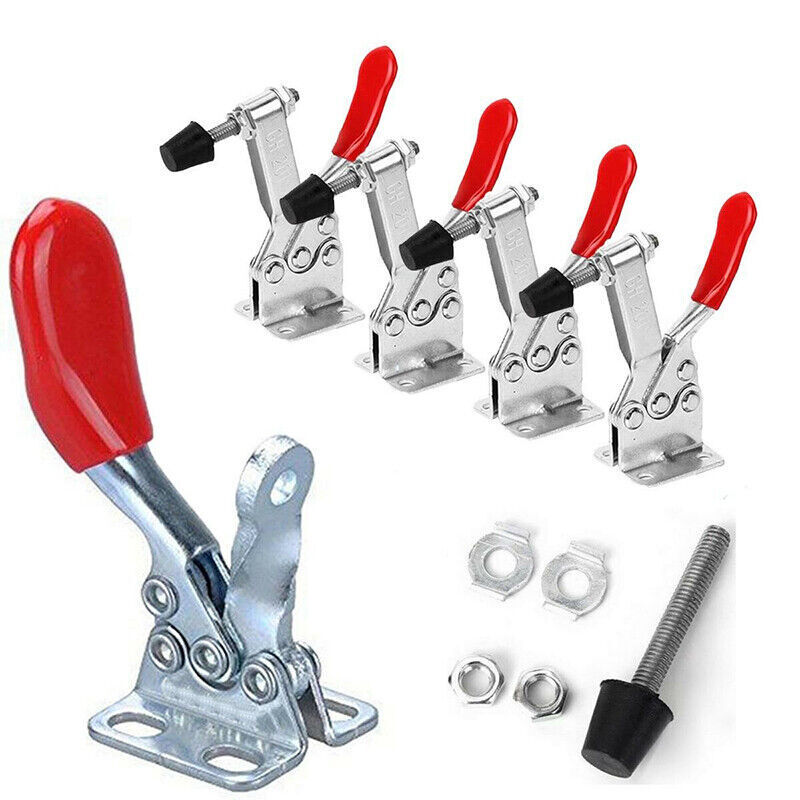 4PCS Quick Release Horizontal Toggle Clamp 100Kg/220Lb Holding Capacity