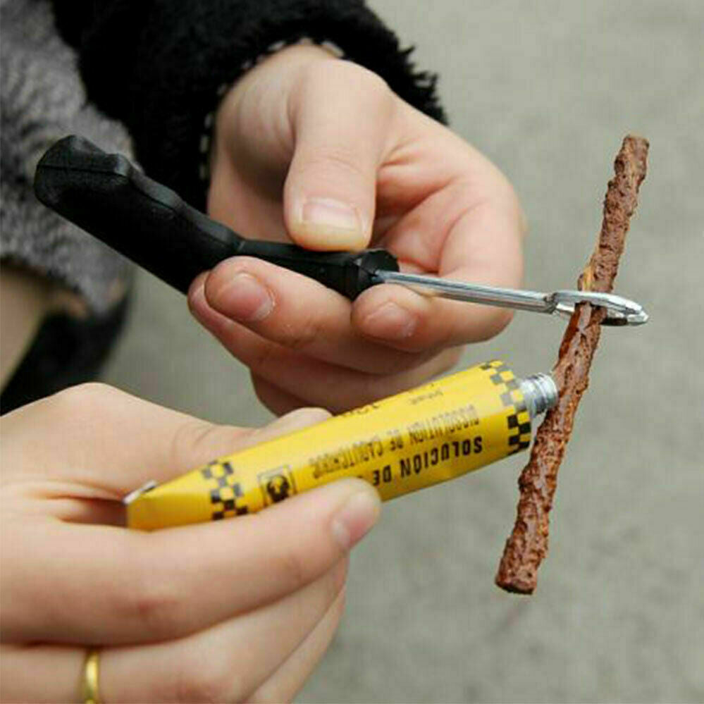 8PCS Tyre Repair Kit Tubeless Tire Puncture Emergency Plug Tool Set