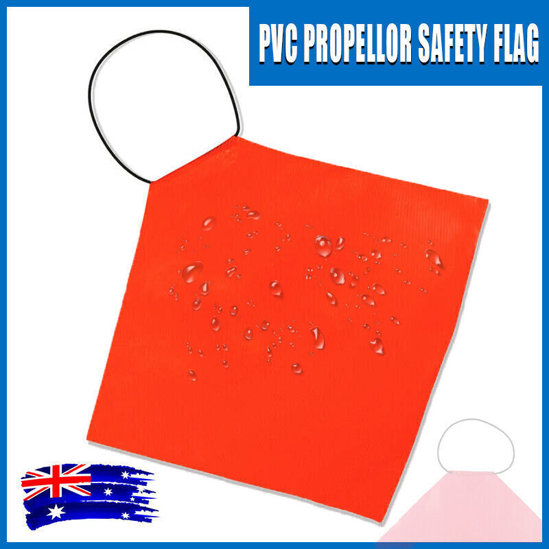 Hi-Vis Orange PVC Propeller Long Load Safety Flag Boat Marine Trailer