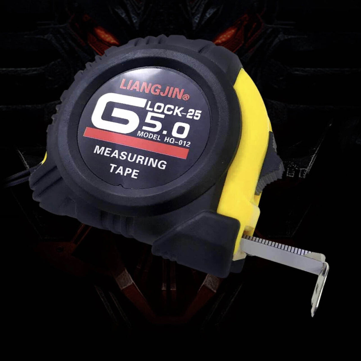 Steel Measuring Tape with Rubber Grip Dual-Sided Metric Inch 3/5/10m