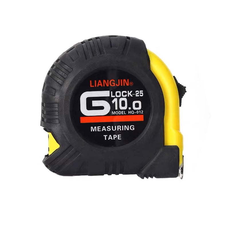 Steel Measuring Tape with Rubber Grip Dual-Sided Metric Inch 3/5/10m