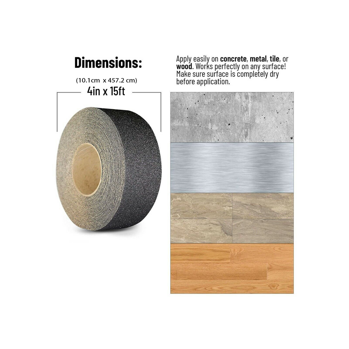 Anti Slip Tape Waterproof Safety Flooring 1 Roll 5m