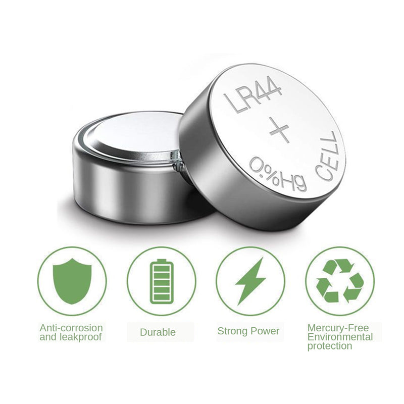 50PCS LR44 AG13 A76 Button Cell Batteries Tray Pack Battery