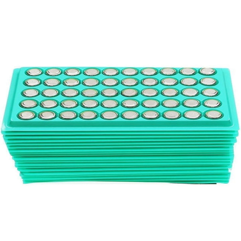 50PCS LR44 AG13 A76 Button Cell Batteries Tray Pack Battery
