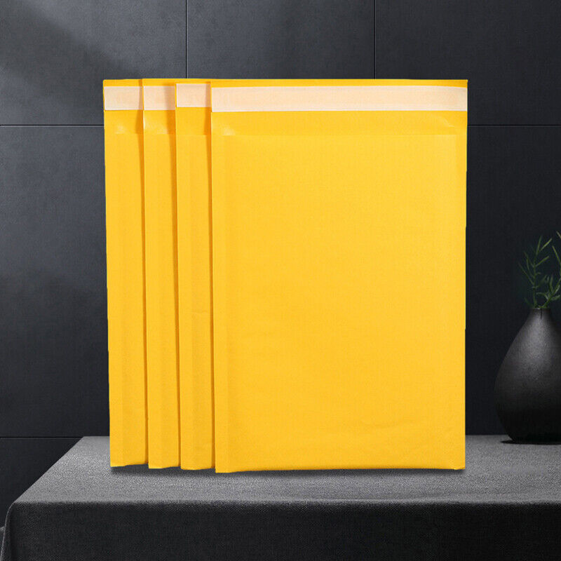 50PCS Kraft Paper Bubble Mailer Shockproof Padded Envelopes