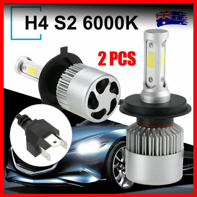 2pcs H4 LED Headlight Bulbs Kit Car Motorcycle High Low Beam IP65