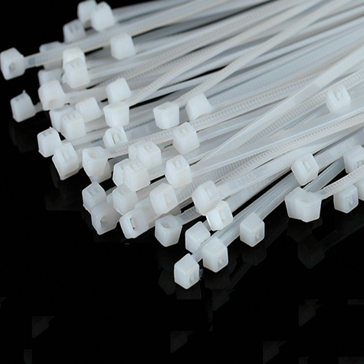 Cable Ties Nylon UV Stabilised 250-1000PCS White Clear Bulk