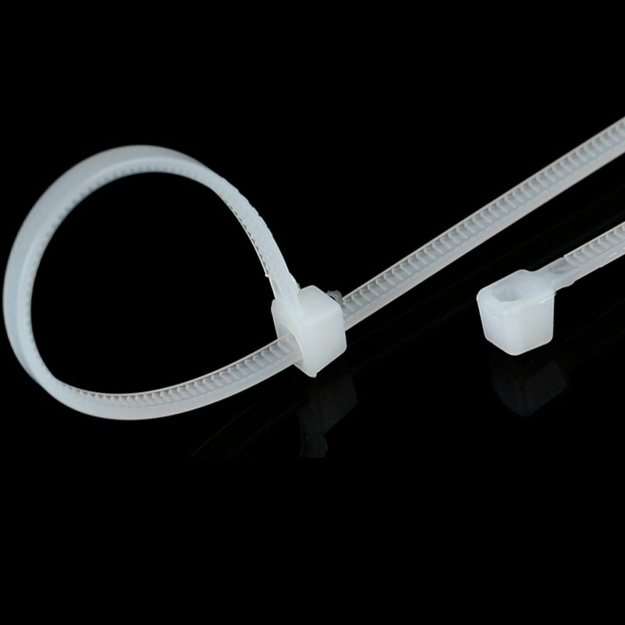 Cable Ties Nylon UV Stabilised 250-1000PCS White Clear Bulk