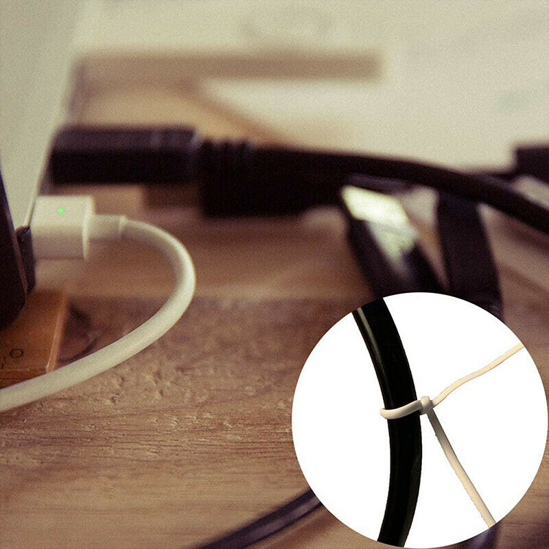 Metallic Twist Ties Plastic Cable Cord Reusable Wire Candy Bag