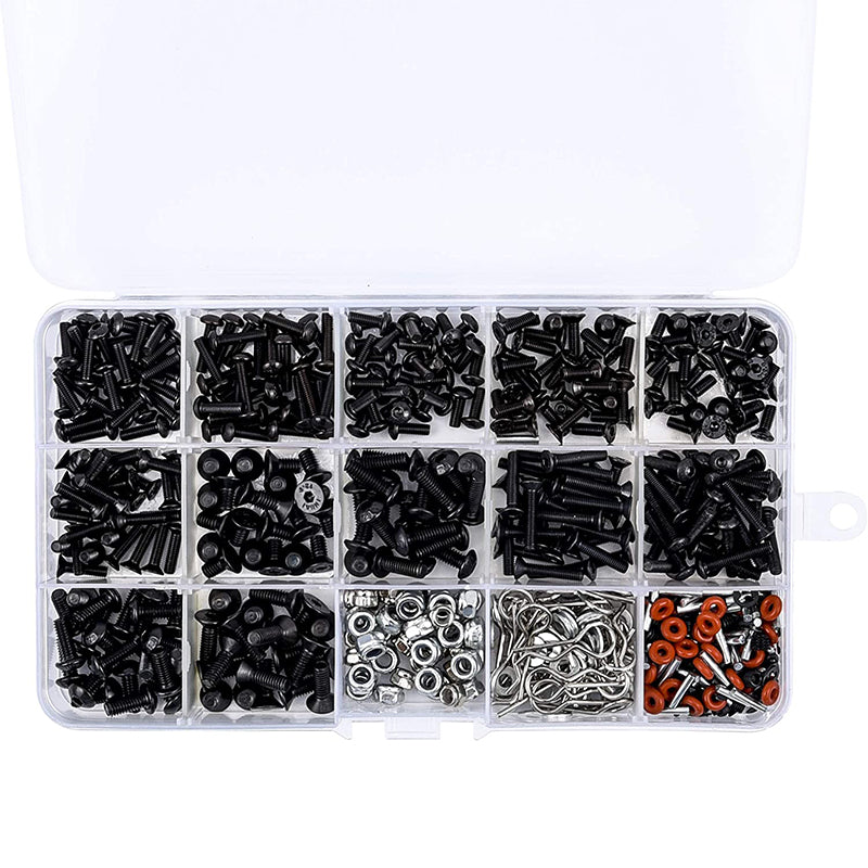 RC Car Screws Box Set 500PCS Repair Tool Kit HSP 110 DIY Accessories