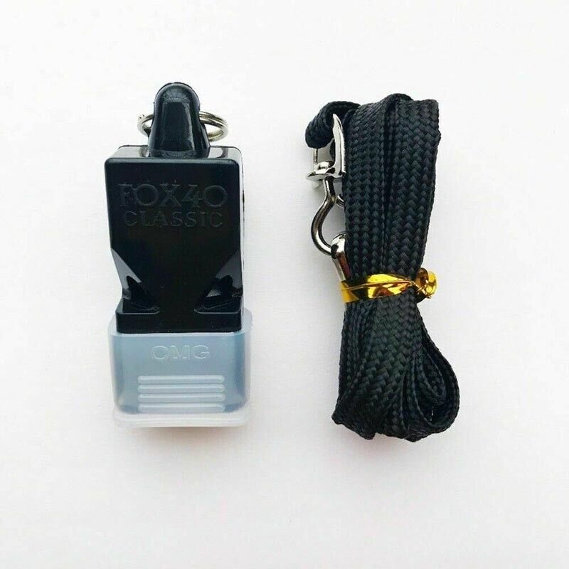 Classic CMG Referee Whistle with Lanyard and Cushion Grip