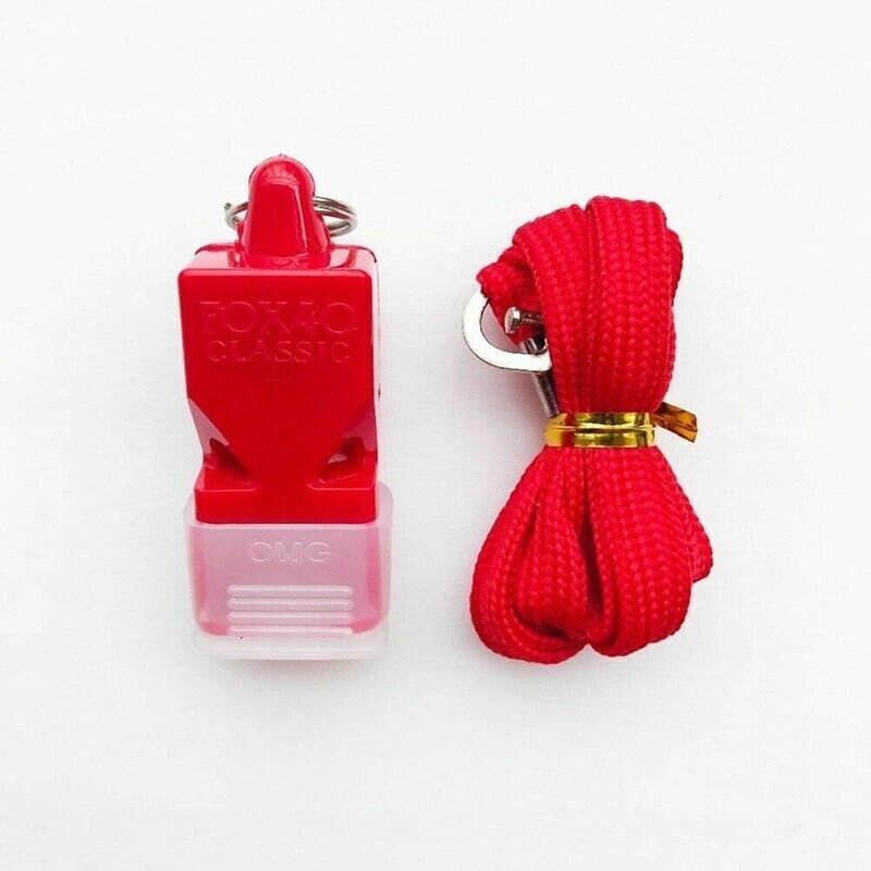 Classic CMG Referee Whistle with Lanyard and Cushion Grip