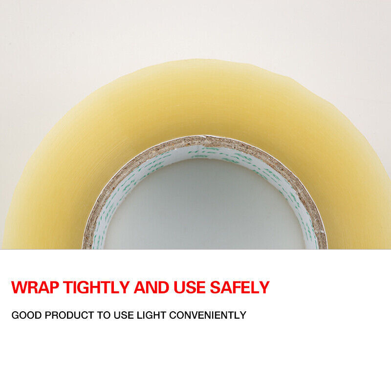 Packing Tape 48mm 100m Clear Sealing 6/48 Rolls Bulk